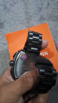 Product Review of DISKON jam tangan  !! Evans Jayden Jam Tangan Pria 9554-1 Rantai Stainless Steel Kaca Sapphire Chronograph Water Resistant 5ATM Air Bahan Watches Waterproof from U** 1