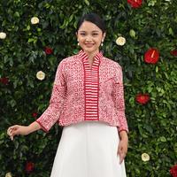 Gambar NONA RARA - Savita Dobi Merah Putih T4434, Baju kerja batik blouse wanita modern - S dari Nona Rara Batik Kota Administrasi Jakarta Timur 1 Tokopedia