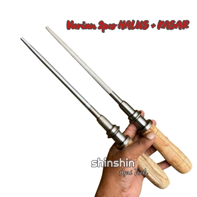 Paket 2 Stik Asah dan Varian Kasar dan Halus (BISA ECER) - Sharpening Bar Honing Bar Gunting Pisau - Asah Ungkalan/ GRATIS BENIH KANGKUNG 1