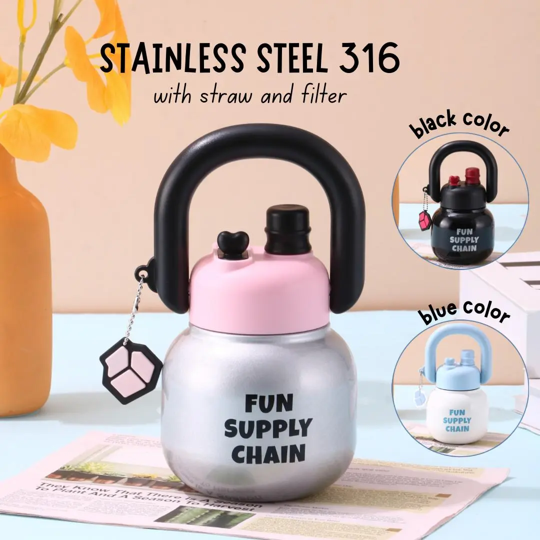 Alby Mart New Botol Minum Anak Dewasa 680ml Cute Model Tahan Panas dan Dingin  Cangkir