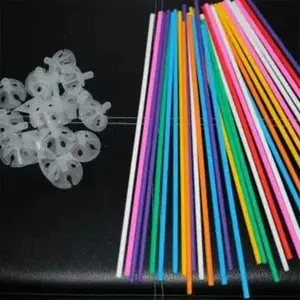 Balonasia 100pcs Stick + Cup Balon Mix / Putih