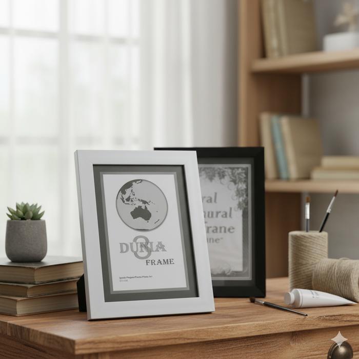Jual Frame Foto A4 21x30 cm – Bingkai Elegan Hitam Putih dengan Kaca ...