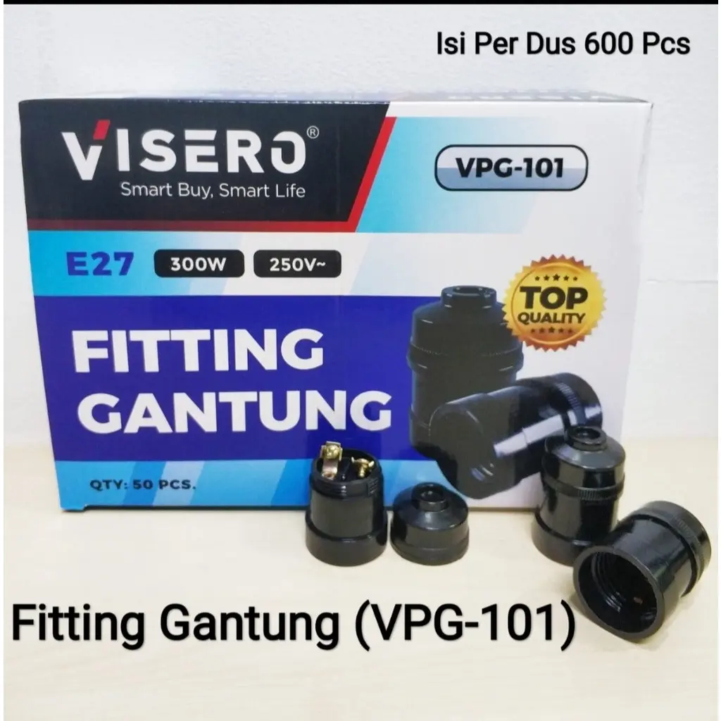 Visero/Procyon/Visalux Fitting Gantung Bakelite Tebal Ekonomis VPG 101