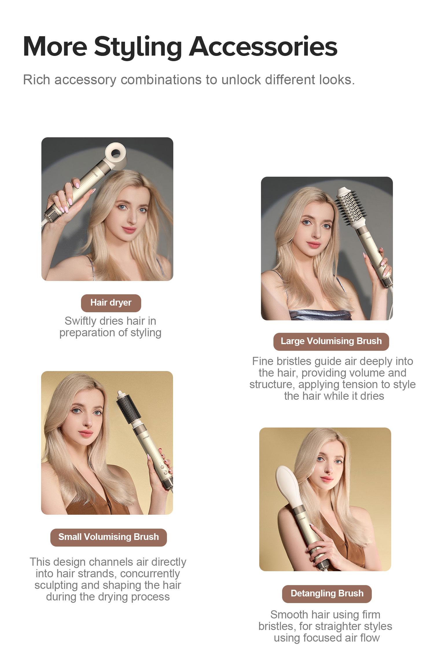[EXCLUSIVE] Airbot Aria HyperStyler High Speed Hair Dryer & Multi Hair Styler | Auto Wrap Curler | Volumising Hair Tool Brush | Airwrap Curler | Sisir Rambut & Hair Styling Box Premium | Rambut Kering & Curly dengan Instan