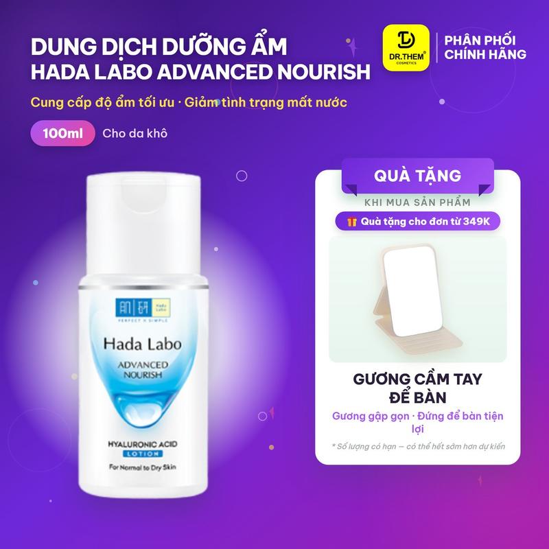 Dung Dịch Dưỡng Ẩm Hada Labo Advanced Nourish Hyaluronic Acid Lotion Cho Da Thường & Da Khô 100ml - Dr Thêm