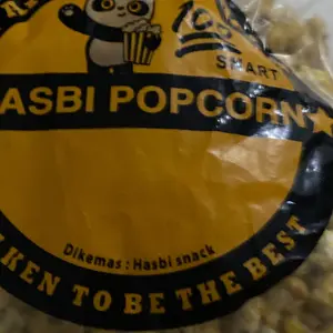 hasbi popcorn caramel full coating 500gram