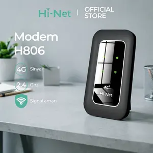 Hi-Net Modem H806PRO 4G LTE 5G 150Mbps 2100mAh 2.4GHz 802.11b/g/n WiFi Portabel Router Komputer Smart dengan Jaringan Auto 3G/4G