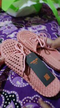 Product Review of [YESPLUS] PY132 Sandal Selop Wanita Flat Jelly Import Fashion Model Tali Rajut Terbaru from F**a M**a 1