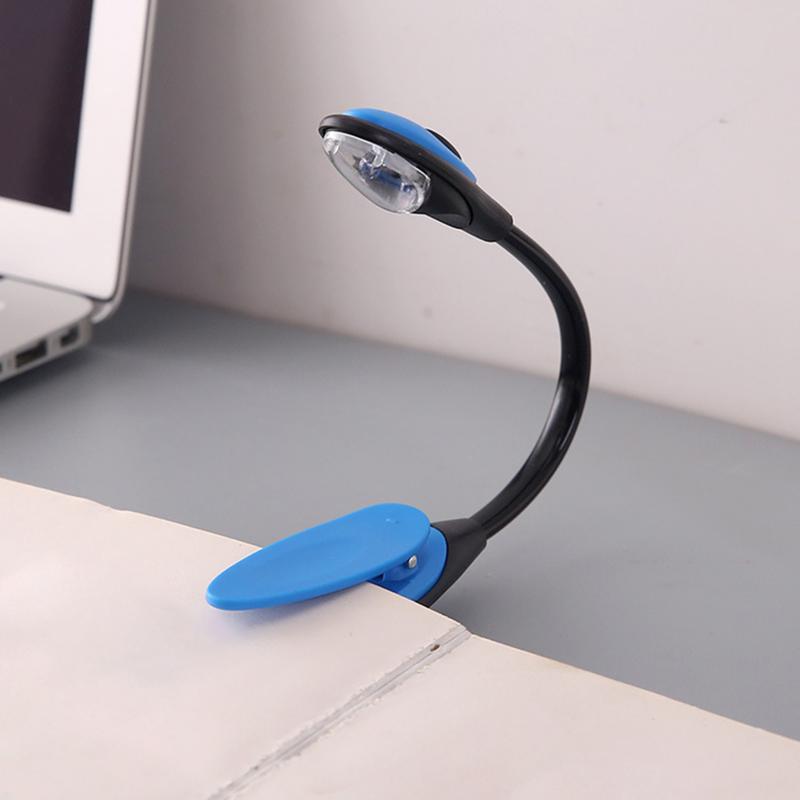 roewilng- Night Lamp Adjustable ABS LED Night Light Mini LED Clip Booklight Travel Adjustable 6