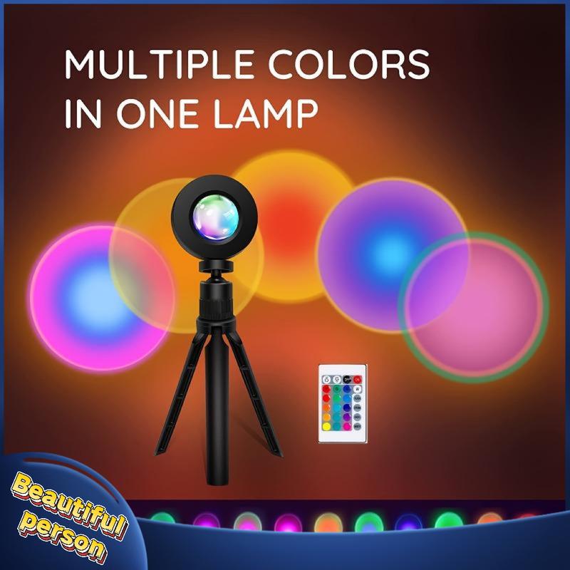 Đèn Hoàng Hôn, Đổi Màu RGB, Điều Khiển Từ Xa, Chiếu Ứng Dụng Sáng Tạo, Mặt Trời…