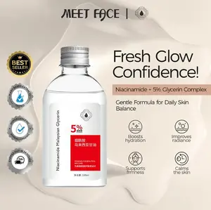 【3 Botol Rp 99.999 | Hemat 19% (Rp 33.333/btl)   】MEET FACE Losyen Badan Pemutih & Mencerahkan, dengan Niacinamide dan Gliserin, Pelembap Dalam dan Pembaikan Kulit, untuk Kulit Bersinar, Adil dan Licin Tubuh, Perawatan, Lotion, Pencerah, Tangan