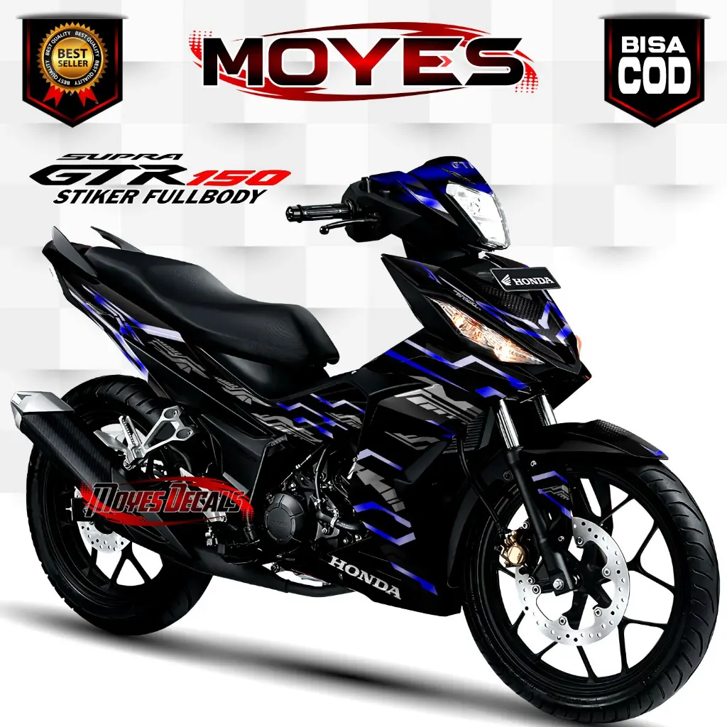 Decal Supra GTR 150 Stiker Fullbody Design Matrix Motor Motorcycle Racing