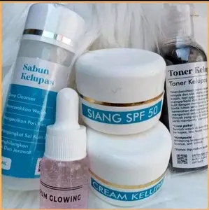 Cream kelupas wajah flek hitam 5in1 paket kecantikan perawatan wajah pencerah pelembab mencerahkan