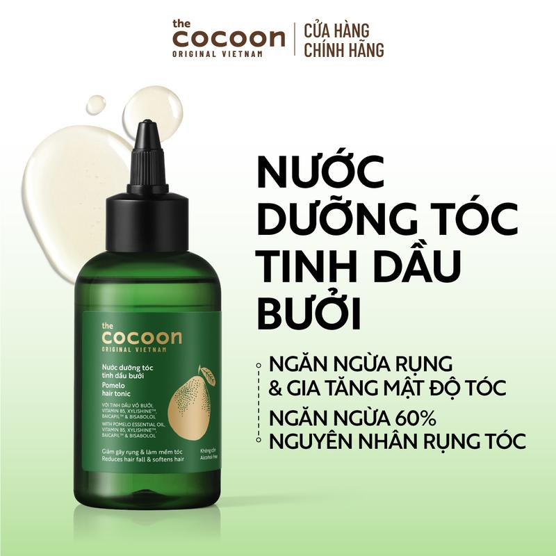 [FS] Cải tiến mới - Nước dưỡng tóc tinh dầu bưởi Cocoon ngăn ngừa gãy rụng và hỗ trợ mọc tóc 140ml