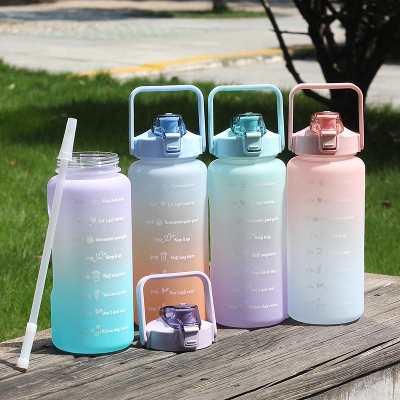 【COD】Botol air besar, 2000ml, untuk motivasi