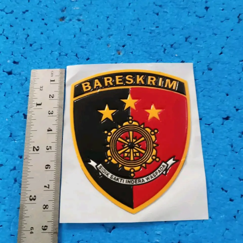 stiker embos Bareskrim untuk mobil dan motor
