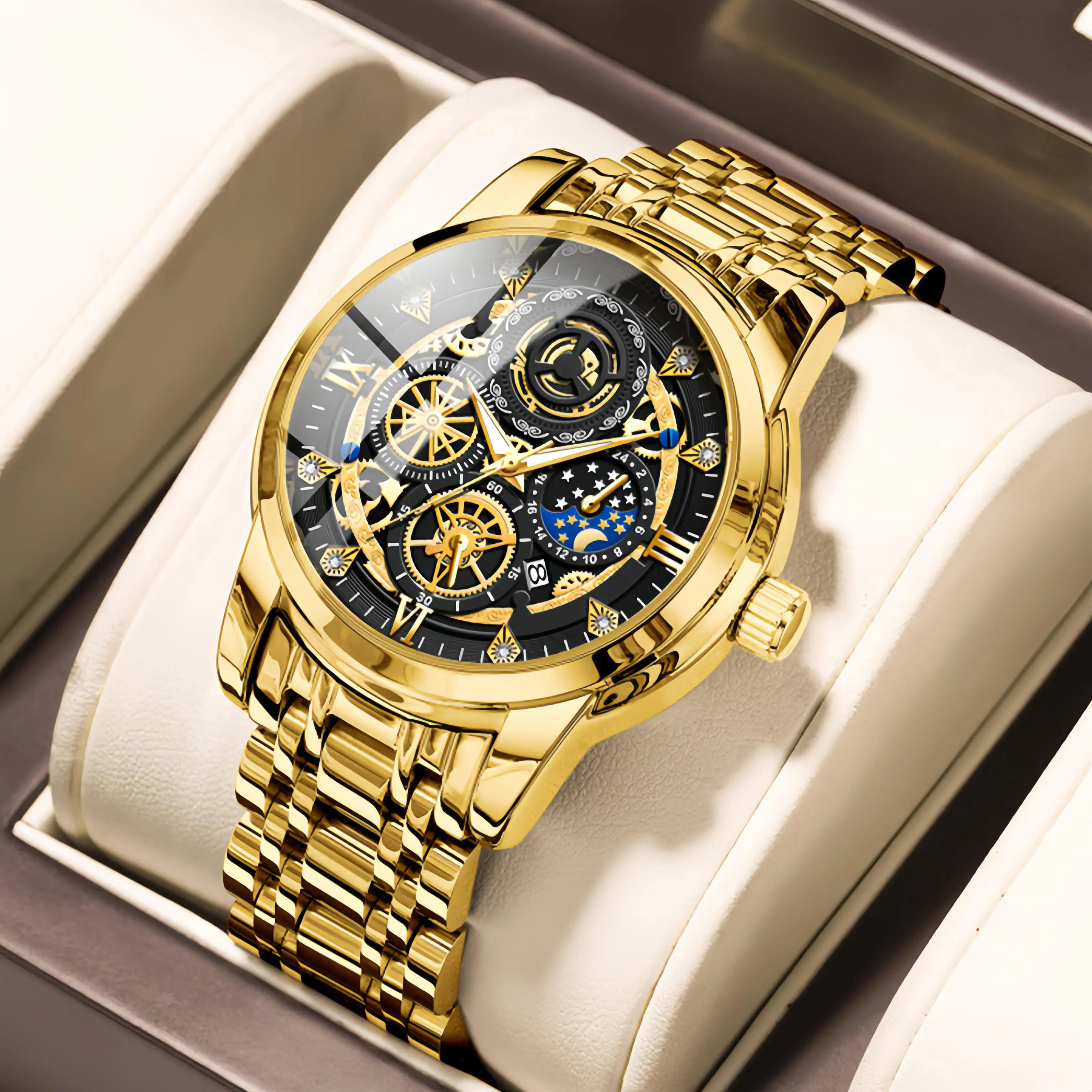 COD AIYISHI Jam Tangan Mewah Terbaru Tahan Air Men Watch Kalender Aktif BISA COD-2369 COD AIYISHI Jam Tangan Mewah Terbaru Tahan Air Men Watch Kalender Aktif BISA COD-2369