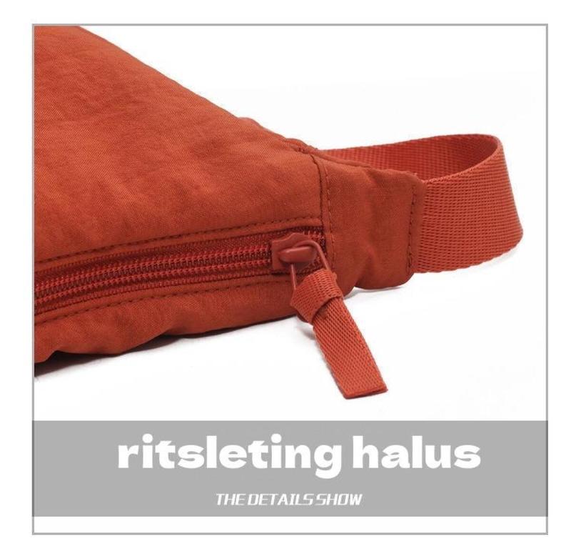 Product Introduction of 【COD】Sling Bag Half Moon Waist Bag/Besar Untuk Perjalanan Dan Selempang Setengah Bulan Uniseks/ Anti Air Waist Bag saddle  bag 17