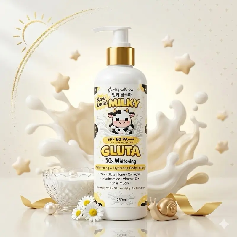 Solo] MILKY GLUTA 50x Whitening Lotion (1pc, 250ml) - Intense Whitening and  Hydrating Lotion with SPF60 PA+++ | For Milky White Skin and Anti Aging  Peklat Remover - TikTok Shop Philippines