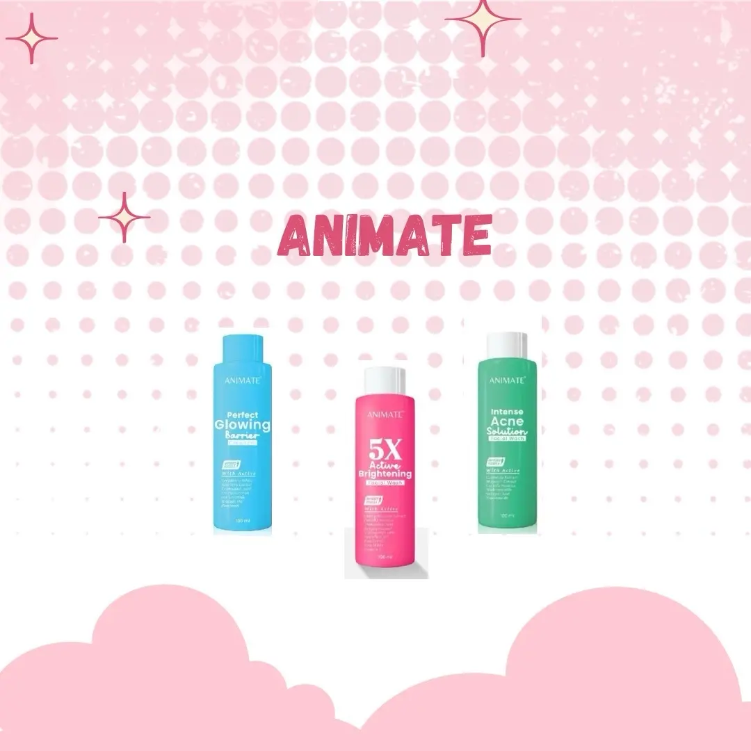 ANIMATE Perfect Glowing Barrier Cleanser 100 ml | Intense Acne Solution facial wash | 5x Active Brightening Facial Wash