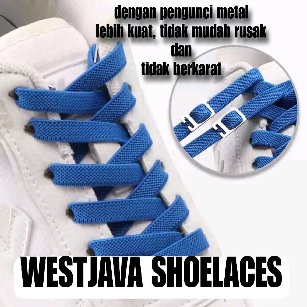Tali Sepatu Elastis Invisible Lock 6mm - Solusi Praktis untuk Penggunaan Sepatu yang Mudah dan Nyaman - Shoe