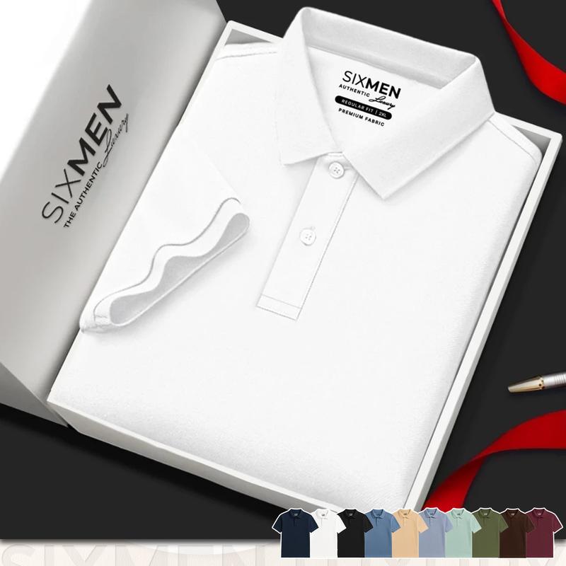 Áo Polo nam trơn Basic cổ bẻ [Tặng Kèm Hộp Quà] SIXMEN BASIC vải cá sấu cotton CVC trẻ trung, thanh lịch, sang trọng Menswear Kem Có Cổ