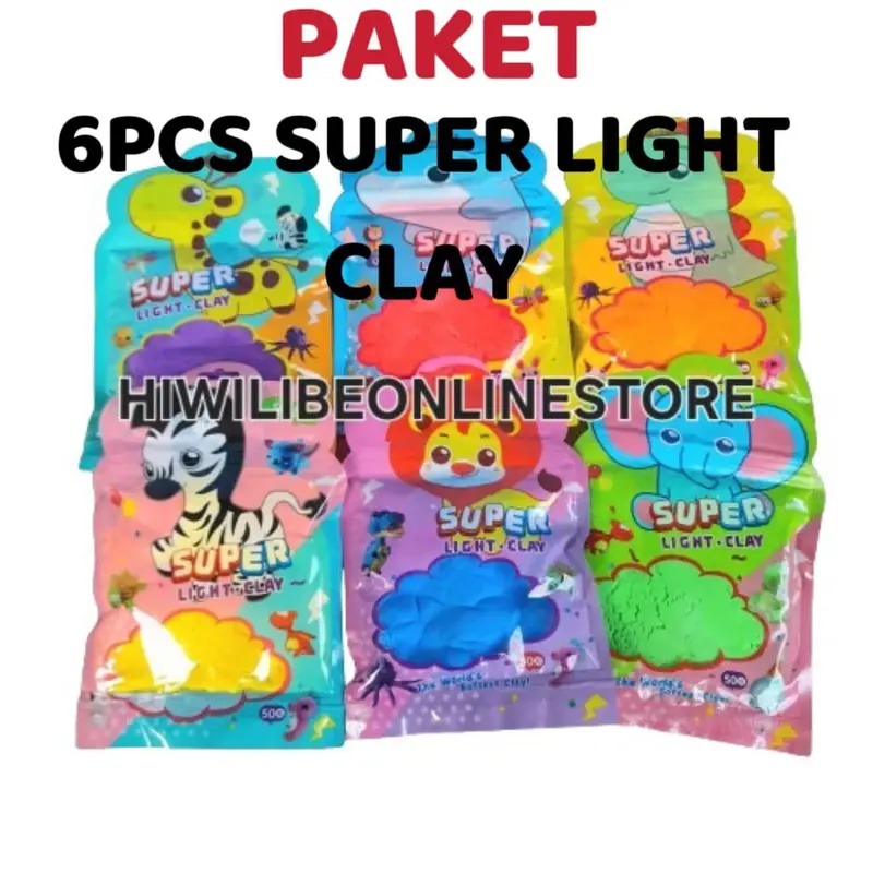 Ⓙ JS 6 SET SUPER CLAY 12 WARNA / SOFT CLAY Mainan Anak Toys 72 PCS LILIN CLAY BANTAL WARNA WARNI slime 2