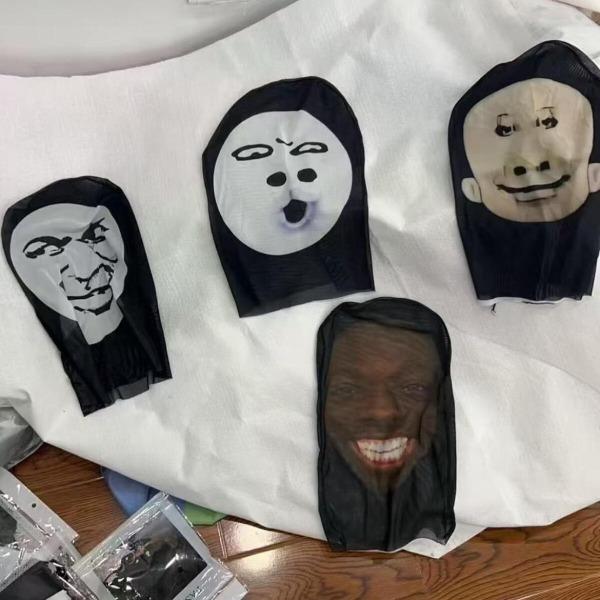 Masker Topeng Wajah 3D /Elastis Mesh Masker Wajah Penuh Untuk Pria Wanita Cosplay Hiasan Kepala Hip Hop Fashion Balaclava Tope Kulit Masker Topeng Wajah 3D /Elastis Mesh Masker Wajah Penuh Untuk Pria Wanita Cosplay Hiasan Kepala Hip Hop Fashion Balaclava Tope Kulit