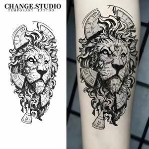 Hình Xăm Tạm Thời, Hình Xăm Sư Tử, Không Thấm Nước Và Chống Trơn Trượt, Kéo Dài Trong 15 Ngày. Miếng Dán Hình Xăm