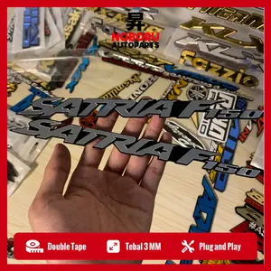Emblem Satria F150 Akrilik Timbul 3D 2 Pcs