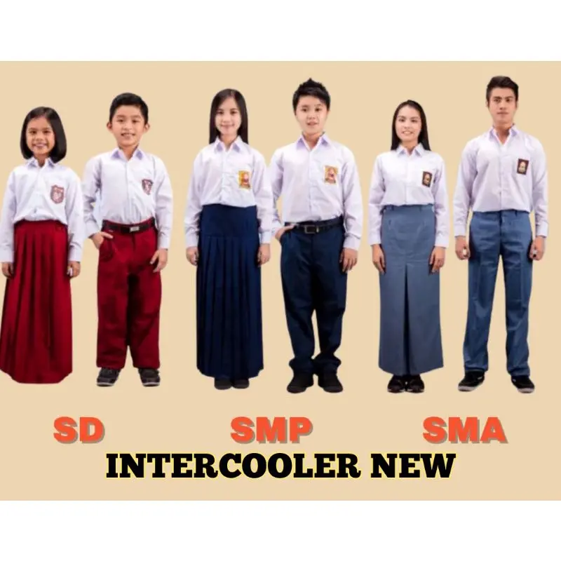 DEWA BAHAN KAIN CELANA SMA/SERAGAM SD/SERAGAM SMA/INTER COOLER MURAH Sekolah Merah 1