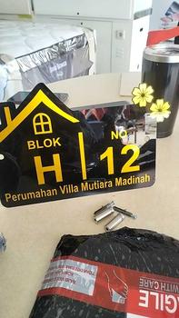 Product Review of PAPAN NOMOR RUMAH AKRILIK | NOMER RUMAH AKRILIK | NO RUMAH AKRILIK | ALAMAT RUMAH TIPE LUXURY from N**l a**h 0