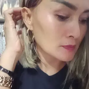 【Litsea】Anting Bulat Upar Harimau Elegan Baru X130