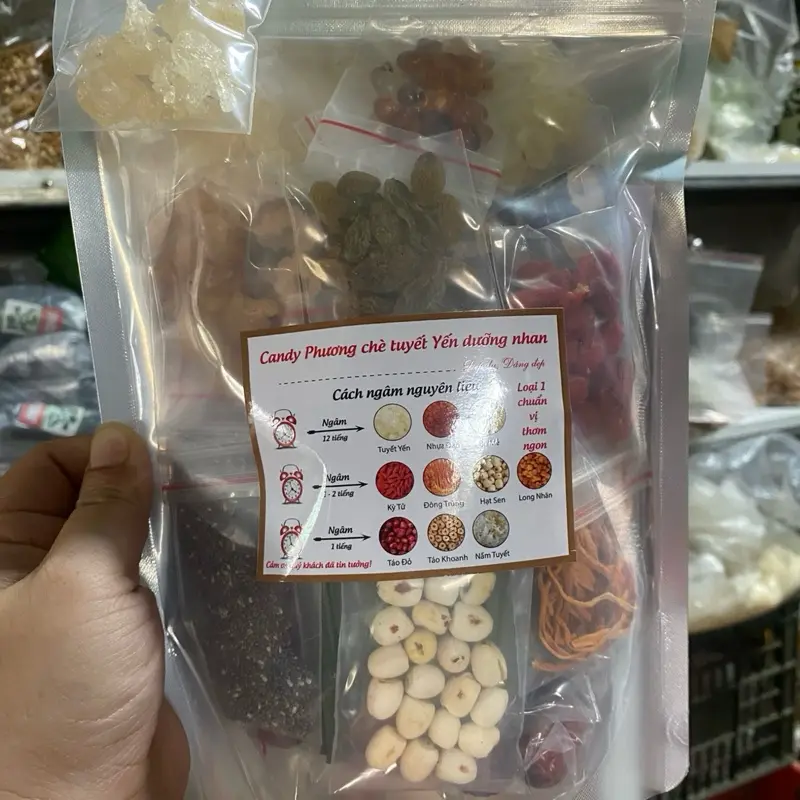 Chè tuyết Yến dưỡng nhang set ít đường tặng 1 gói tuyết Yến