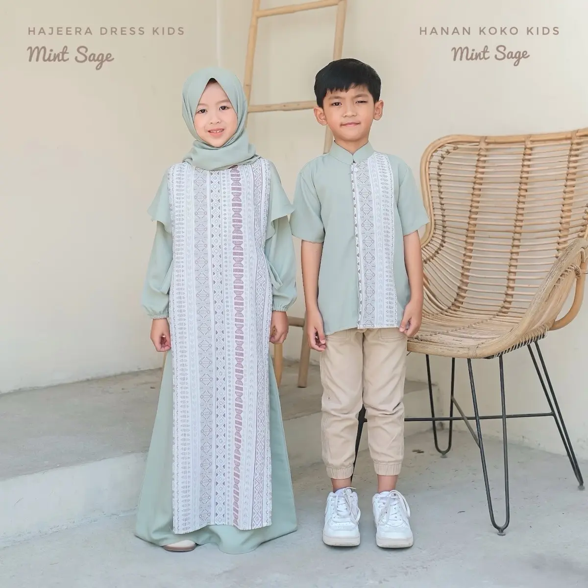 Rereyshop Hanan Hajeera Kids Koko Anak / Dress Anak Sarimbit Bahan Premium