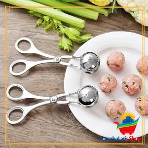 Cetakan Bakso Stainless Steel Alat Spatula Pembuat Bakso Anti Lengket / Meatball Maker Stainless Steel Meatball Mold