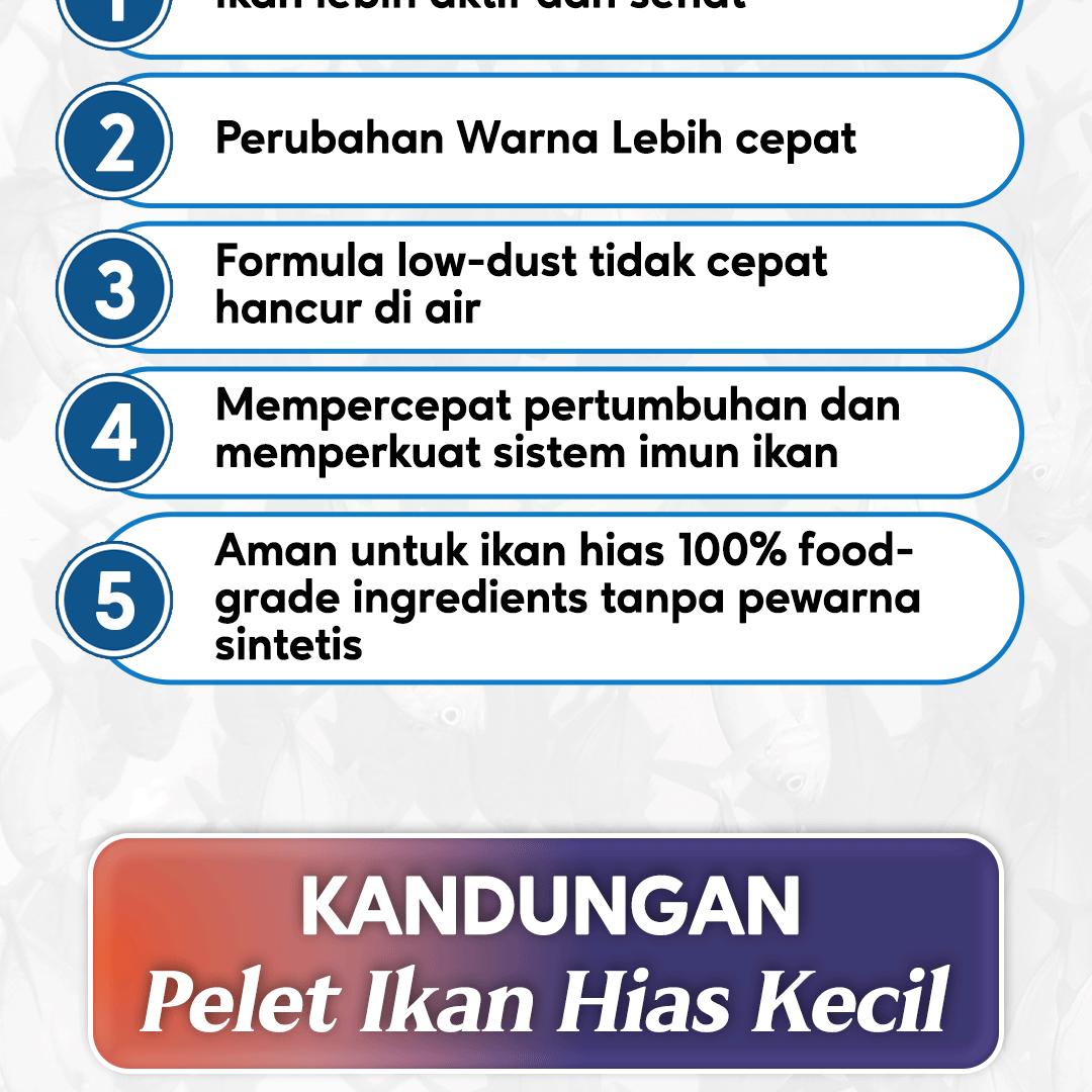 Bluecore Pelet Ikan Hias Kecil (30 GR) - Pakan Ikan Hias Kecil Untuk Ikan Guppy Ikan Cupang Ikan Glowfish dan Ikan Molly