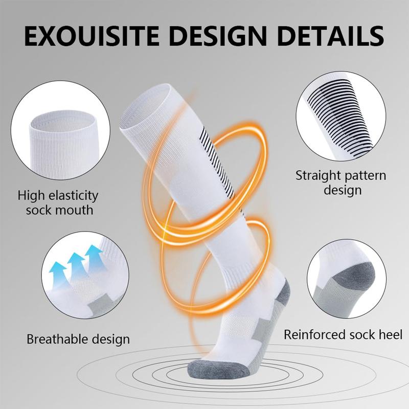 Product Introduction of Non-slip Sports socks Knee-high Soccer Socks Long Stocking Breathable Stripe Jogging Cycling Socks Sports socks 18