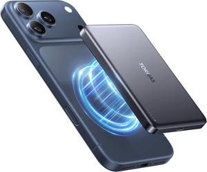 TORRAS MiniMag 10000mAh 大容量 モバイル バッテリー MagSafe対応 15W急速充電 マグネット式 ワイヤレス充電器 マグセーフPD22.5W 2台同時充電 iPhone12～17 対応