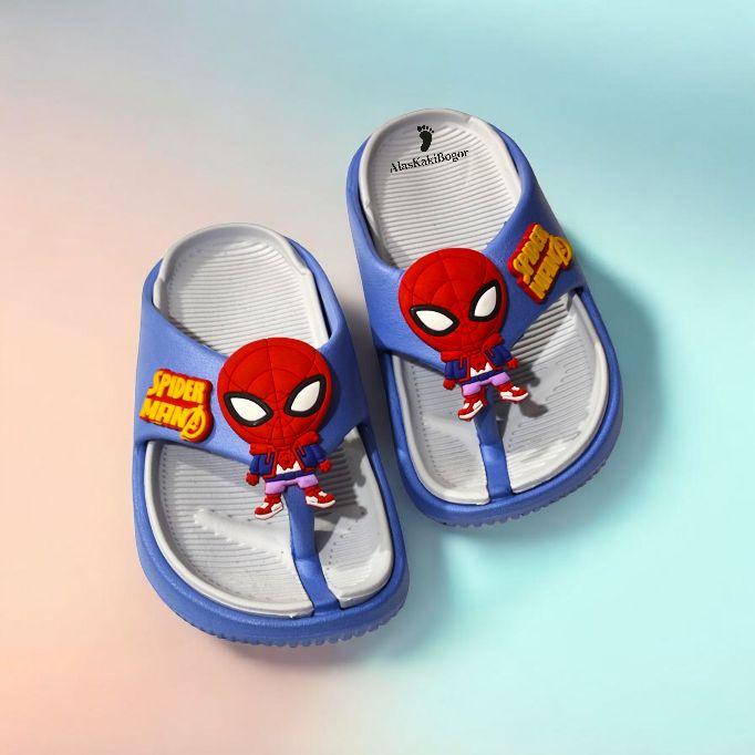 Sandal Jepit jelly Anak Laki-Laki Spiderman Lucu Karakter Superhero Anti Slip Ringan Empuk Nyaman Dipakai Harian Fashion Kaki Sandal Jepit jelly Anak Laki-Laki Spiderman Lucu Karakter Superhero Anti Slip Ringan Empuk Nyaman Dipakai Harian Fashion Kaki