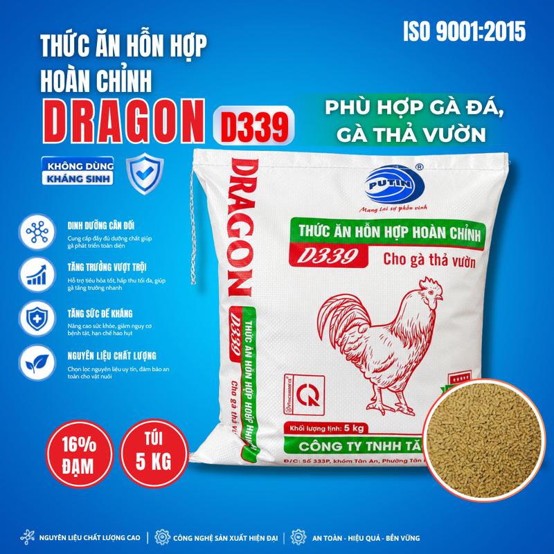 Thức Ăn Hỗn Hợp Hoàn Chỉnh Cho Gà Đá, Gà Thả Vườn D339