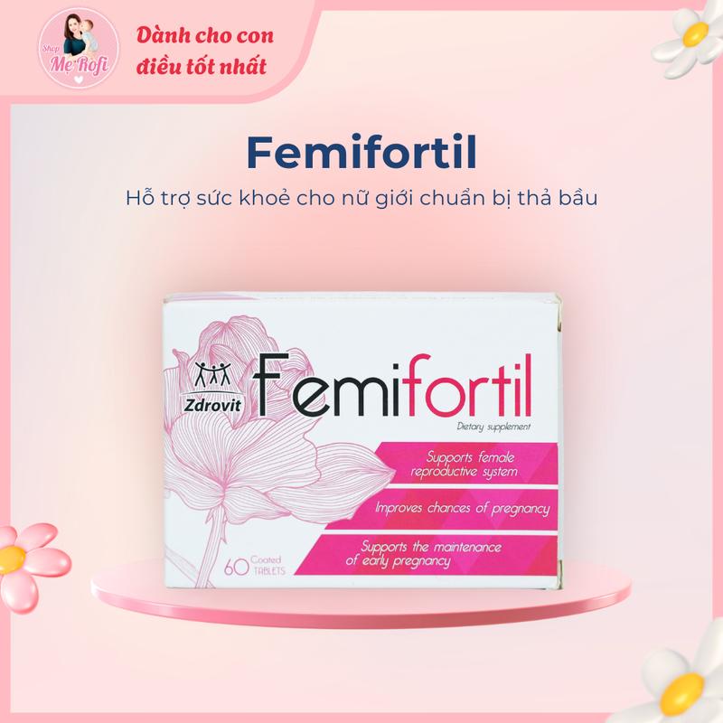  Femifortil Vitamin tổng hợp cho nữ hộp 60viên - Mẹ Rofi 