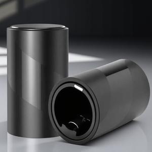 Destapador automático de botellas tipo prensa, removedor de tapas de cerveza y refresco sin esfuerzo, diseño a prueba de salpicaduras con imán fuerte atrapador de tapas, agarre antideslizante para uso en casa, cocina, bar y camping.