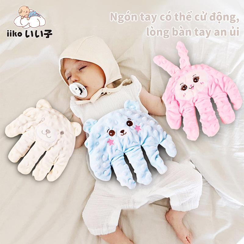 IIKO Bàn Tay An Ủi Cho Bé Ngủ Cả Đêm - Bàn Tay ru ngủ - Dễ gỡ giặt phơi Mô Phỏng Vỗ Nhẹ 3 Chế Độ an toàn cho bé