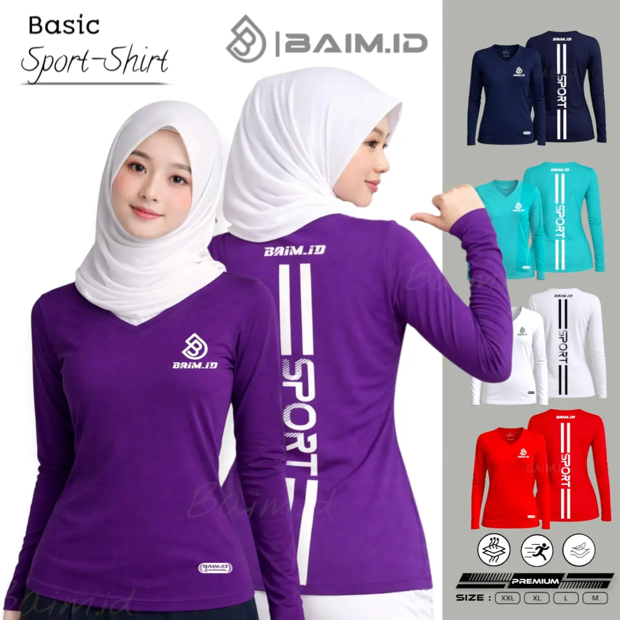 kaos running wanita Lengan panjang baju senam wanita dewasa gym, Aerobic, Fitness, Menyerap Keringat wanita terbaru wanita kaos Olahraga Sport