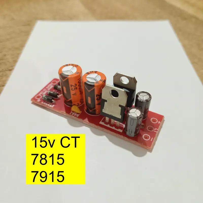 Kit PSU Simetris Power Supply Regulator 7812 7912 7815 7915 12v 15v CT 2