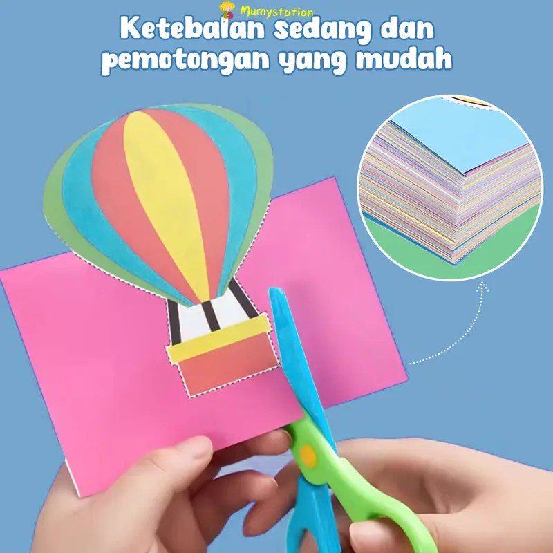 Mumystation DIY Paper Cutting Anak Cutting Paper Set Prakarya Anak Mainan Edukasi Anak 2