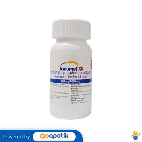 JANUMET XR 100/1000 MG BOTOL 28 TABLET
