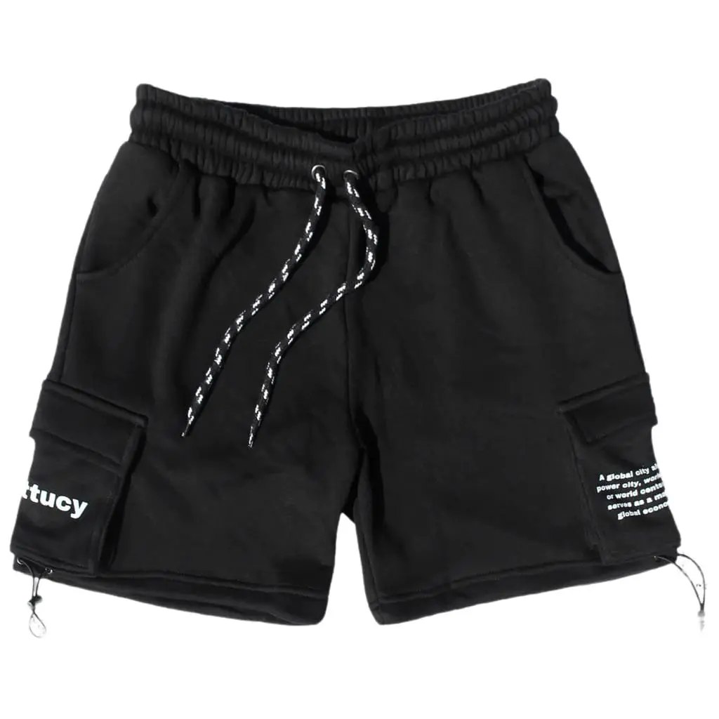 Lettucy Celana Pendek Cargo Bahan Fleece | Celana Pendek | Celana Cargo | Celana Pria Wanita | Celana Santai hitam Shorts Katun Distro Surfing Boxer Dewasa Pantai Motif