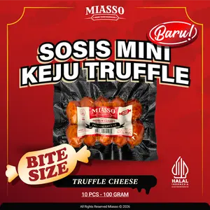 MIASSO Truffle Cheese Bite – Sosis Keju Lumer Halal | Frozen Food Viral & Cemilan Kekinian